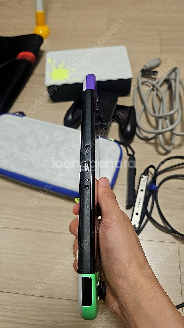 S급 풀구성 닌텐도 스위치 OLED 스플래툰 에디션 배...--4