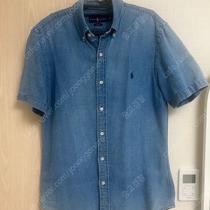 폴로 랄프로렌/데님 반팔 셔츠 슬림핏/M