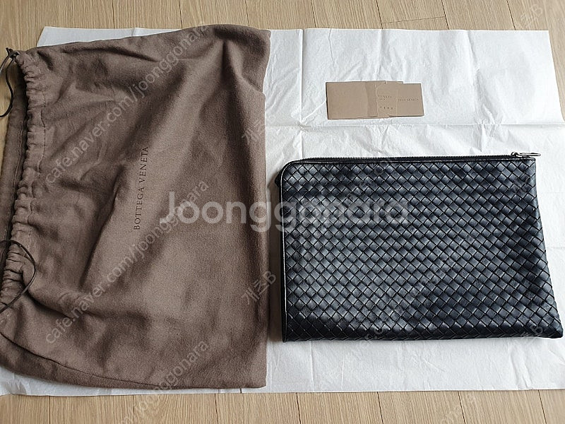 정품 보테가베네타 인트레치아토 남성 도큐먼트 케이스 클...--0