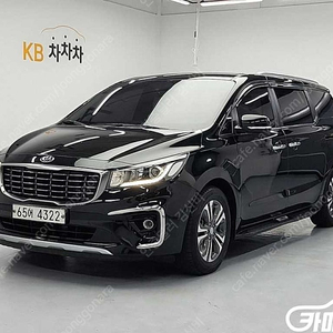 중고차 더 뉴 카니발 디젤 9인승 럭셔리 2019 년식 검정색 상태 좋은 중고자동차