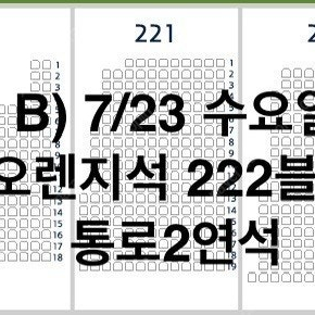 7월23일(수),24일(목)두산 vs 한화 잠실 중앙네이비 321블럭, 3루 오렌지석 2연석, 블루석 2연석