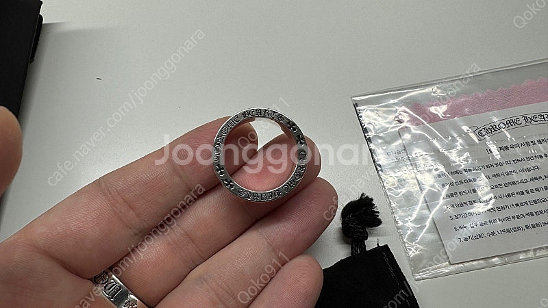 크롬하츠, 영수증포함) 스페이스 대거링 6mm--2