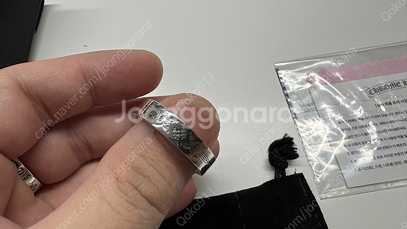 크롬하츠, 영수증포함) 스페이스 대거링 6mm--3