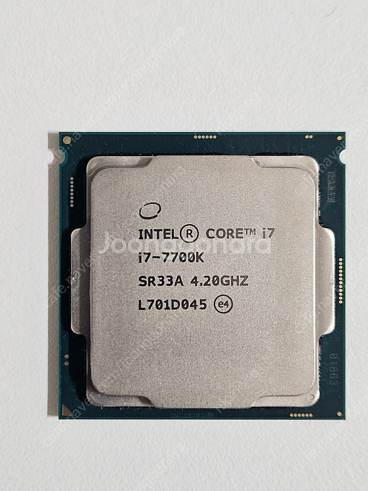 인텔CPU I7-7700K 팝니다 (사제쿨러 ROG에디...--0