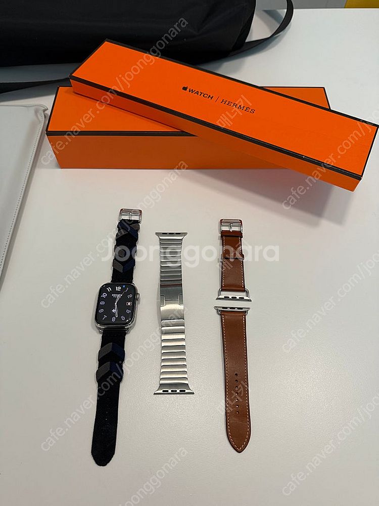 애플워치9 에르메스 44mm 브리동, 싱글투어, 링블 ...--0