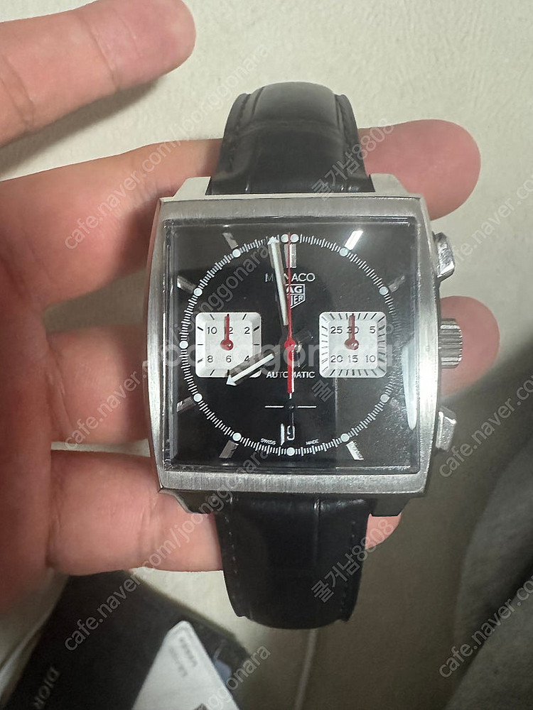 태그호이어 모나코 검판 39mm--0