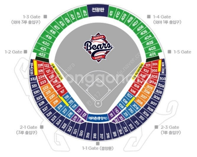 7월26일 토요일 잠실 두산베어스 1루 네이비석 2연석--0