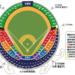 7월 26일 (토요일) LG트윈스 VS 두산베어스 3루 블루 2연석 일괄