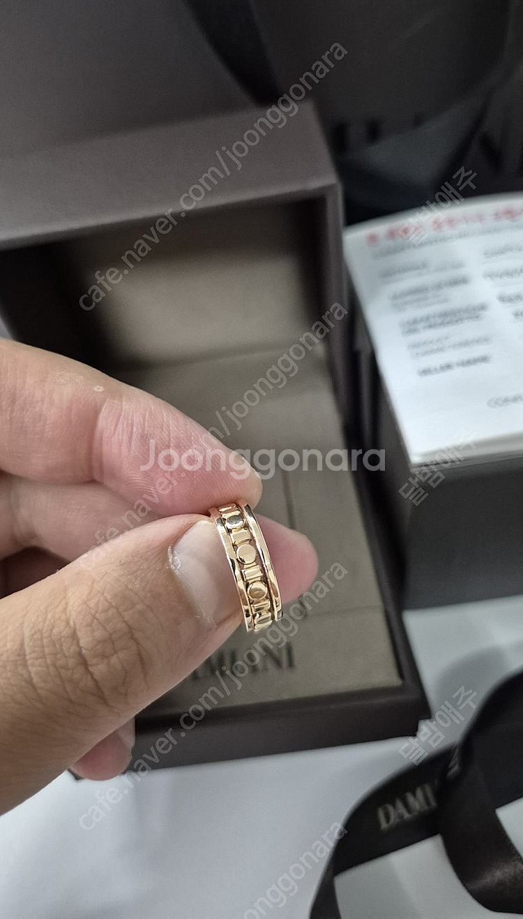 다미아니 벨에포크 릴 5.7mm 로즈골드 반지--1