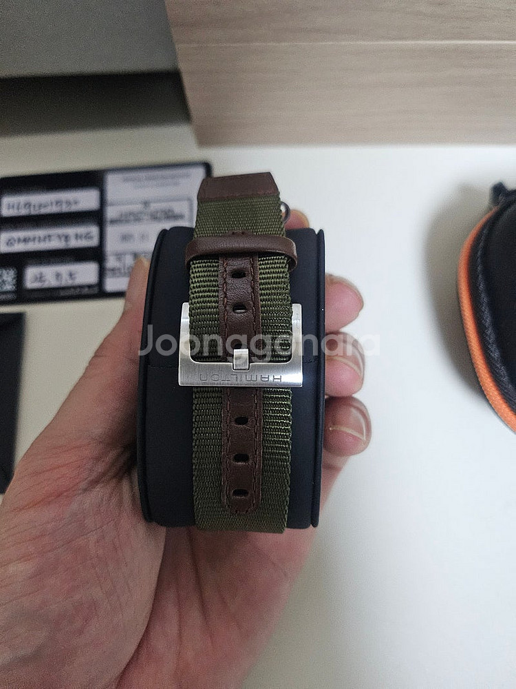 해밀턴 카키필드 쿼츠 38mm 7월 5일 구매 (롯데 ...--2