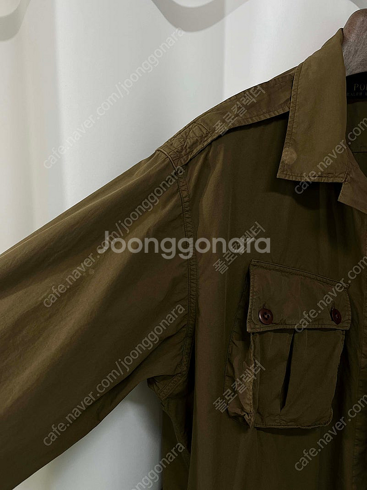 폴로 랄프로렌 페이드 올리브 정글퍼티크 사파리 자켓--7