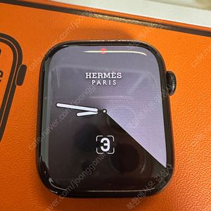 애플워치 에르메스 시리즈 7 45mm 누아 블랙 스테인레스