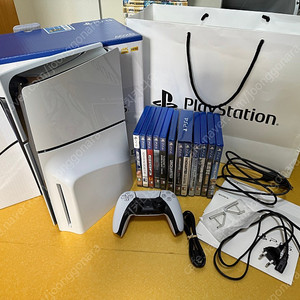 Ps5 슬림 디스크 에디션 + 게임 12개