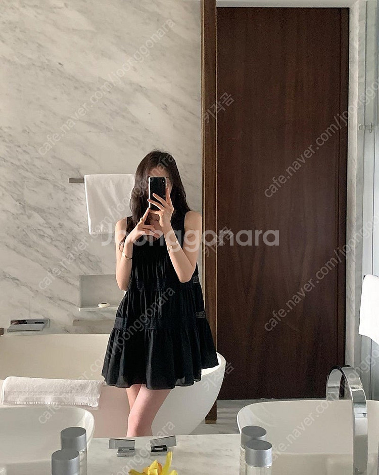 르플레인 지젤 블랙 드레스 원피스 숏 새상품--1