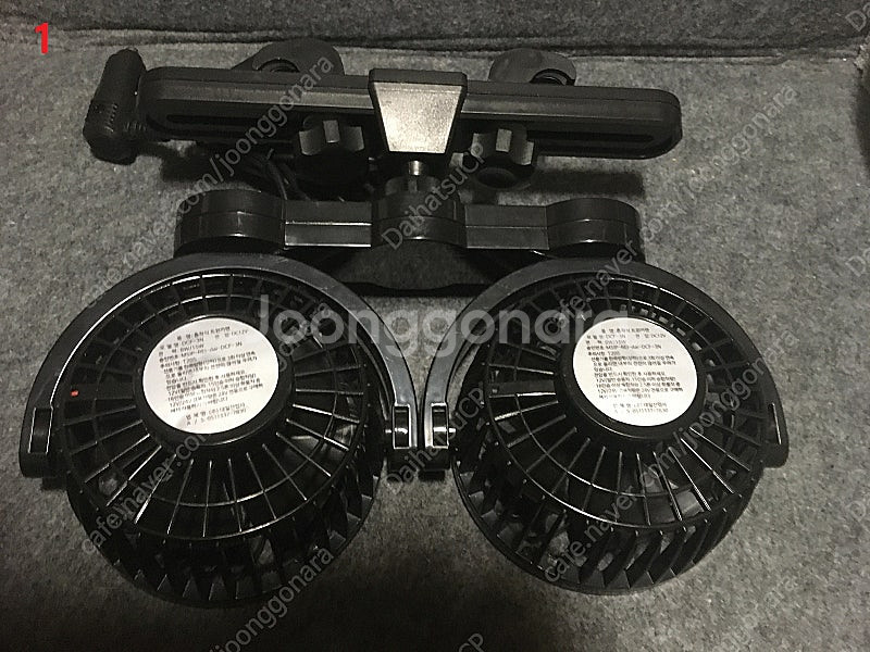 대일 헤드레스트형 트윈카팬/카선풍기 DC12V 2셋트--2