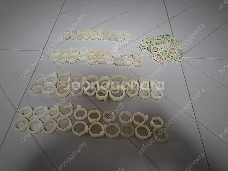민물낚시대 실리콘줄감개 총40대분량--1