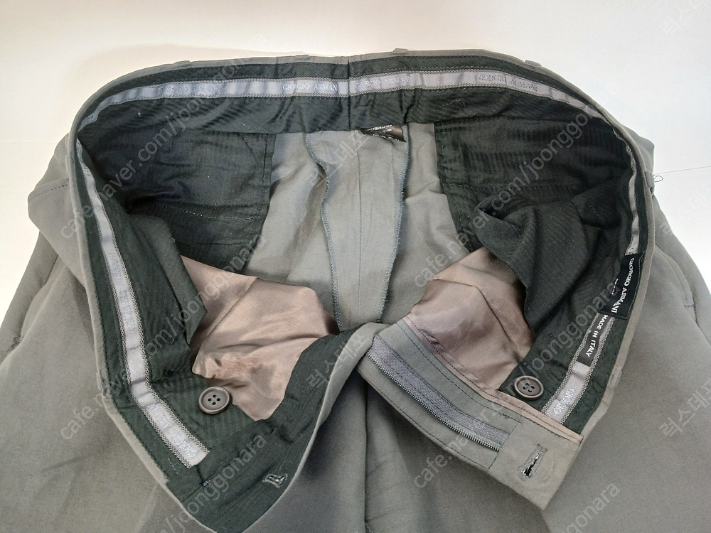 조르지오아르마니 블랙라벨 카키색 울/비스코스 남성 정장 정품 조르지오아르마니 이미지