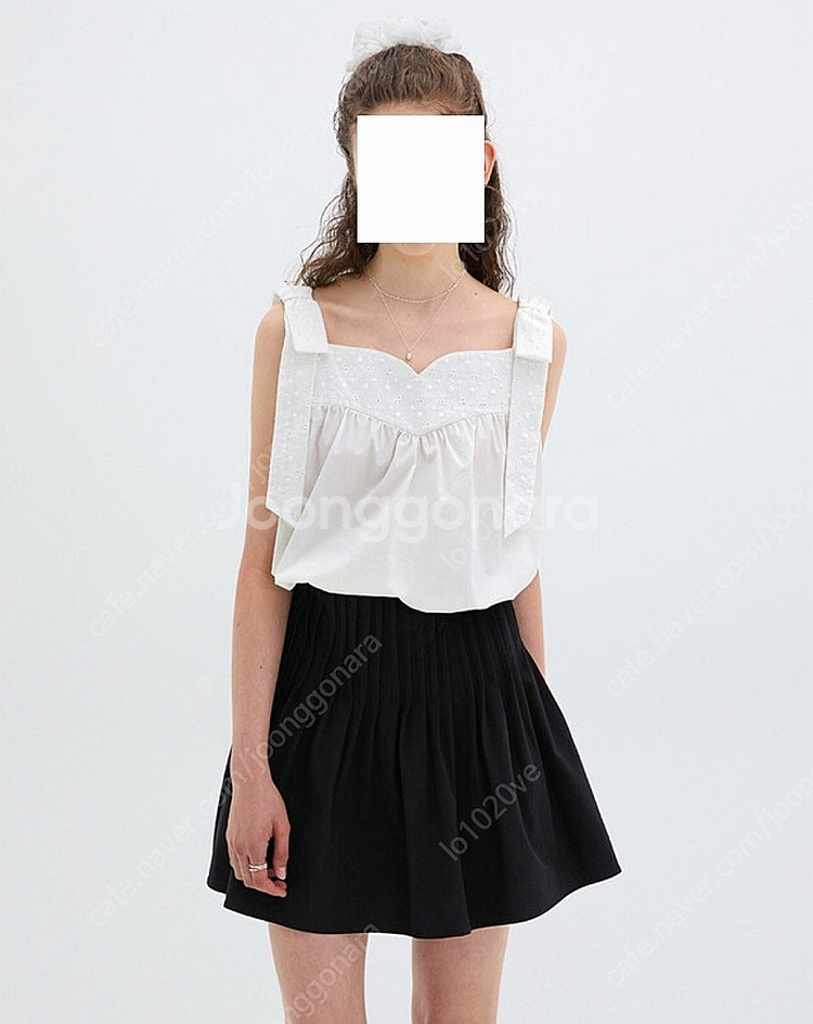 플로움 플레어 턱 스커트 Flared tuck skir...--2