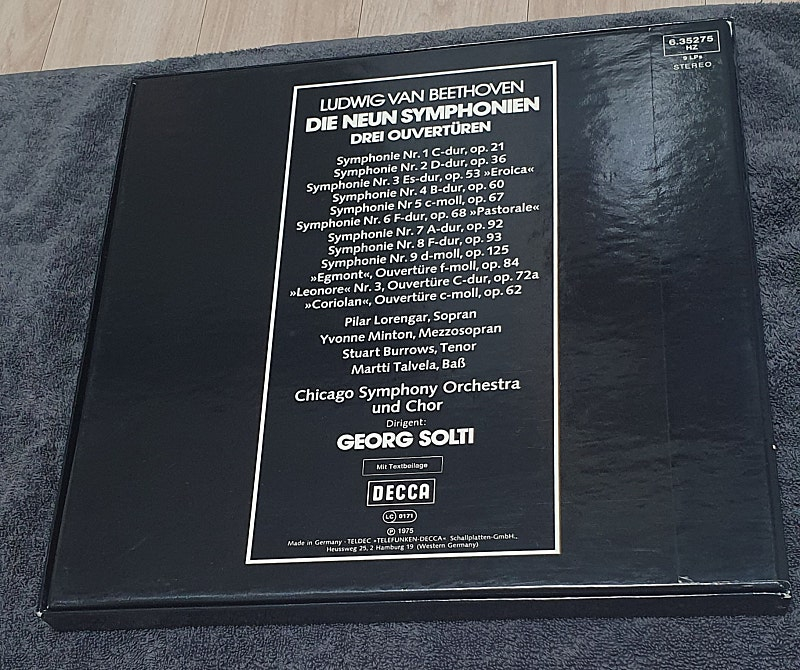 솔티 베토벤교향곡 전집(시카고 심포니) lp--2