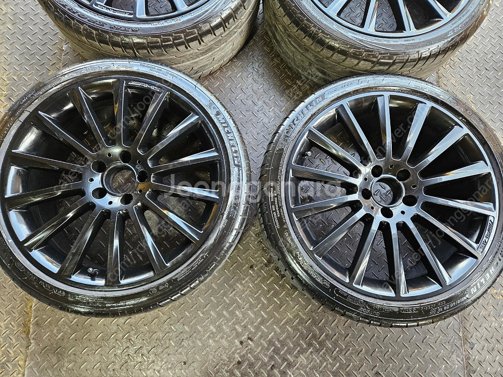 19인치 벤츠C클래스 쿠페 AMG 마차 유광블랙 순정휠...--7