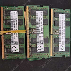 SK 노트북메모리 DDR4 16G 2666v 싸게 팝니다.