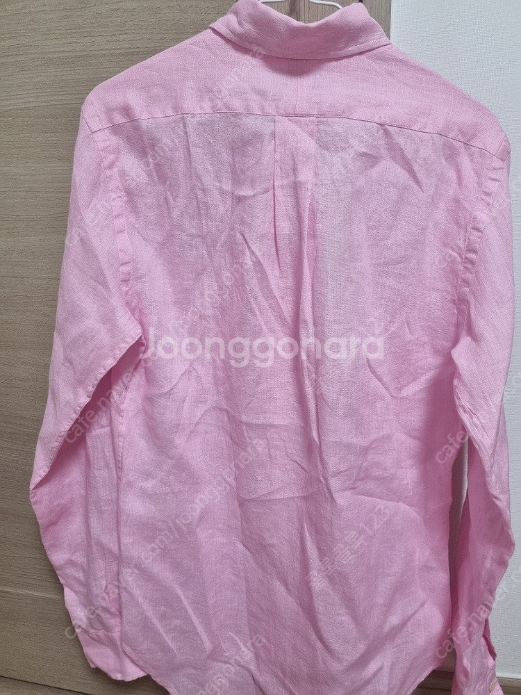 [새상품] 폴로 린넨 셔츠 슬림핏 s 핑크셔츠--1