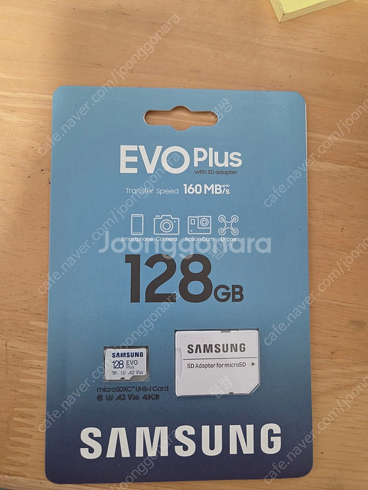 미개봉 삼성 evo 마이크로 SD 카드 128GB--0