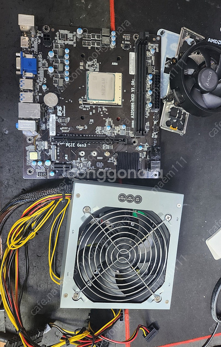 ryzen 라이젠3 2200g cpu와보드--2
