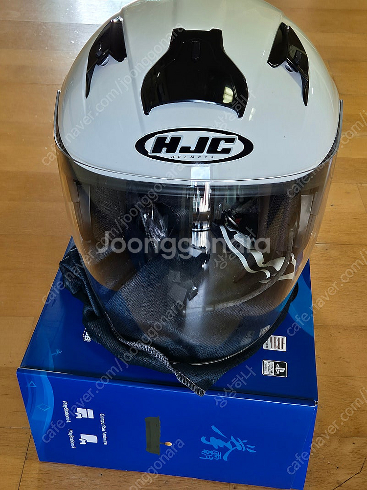 HJC IS-34 흰색 오토바이 헬멧 팝니다--0