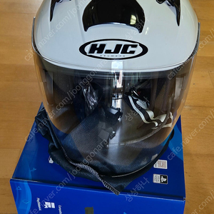 HJC IS-34 흰색 오토바이 헬멧 팝니다