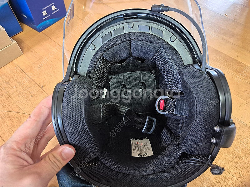 HJC IS-34 흰색 오토바이 헬멧 팝니다--6