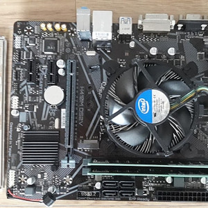 pc 컴퓨터 i3-10100F H410m 16g cpu 메인보드 램 세트 (반값택포)