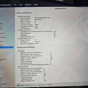 맥북 프로 14 M1 A2442 16/512 (배터리 98%/17사이클) 풀 박스 패키지 + 파우치