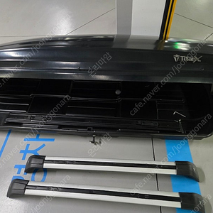 TitanX 루프박스 블랙 700L+접이식사다리