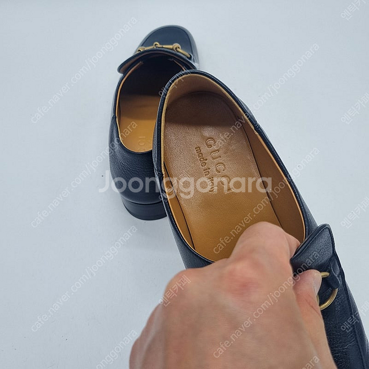 구찌 홀스빗 레더 로퍼 블랙 남성 240mm 여성 25...--7
