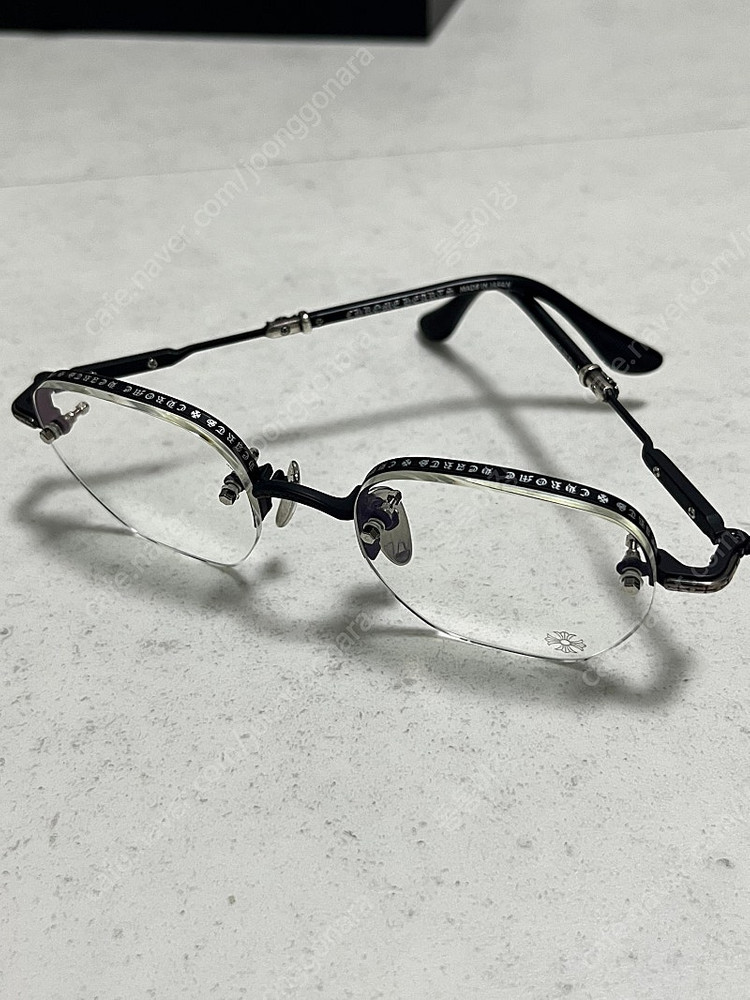 (24.02월 현대백화점 영수증) 크롬하츠 프로스티드 반무테 안경 블랙/실버--2