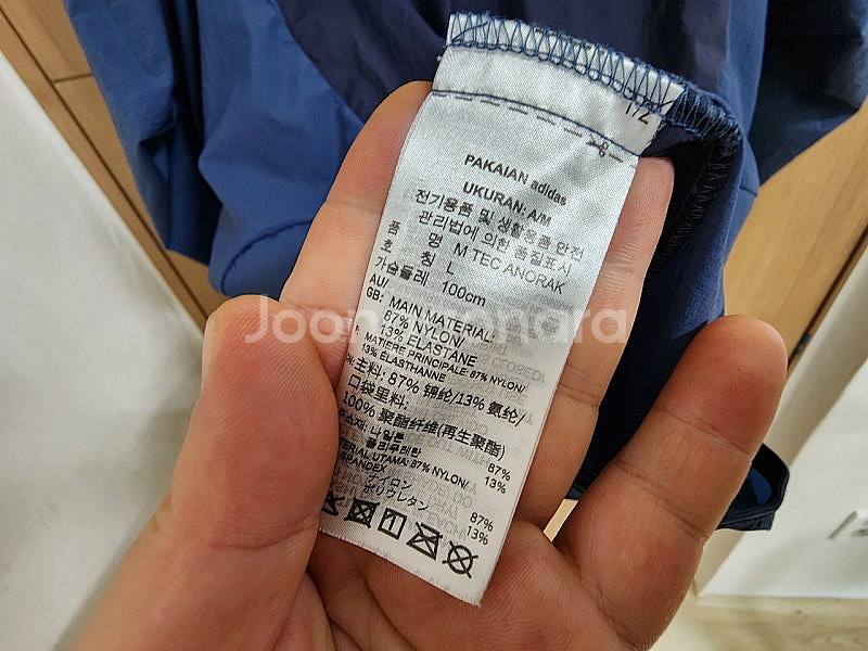 (100)아디다스 테크 아노락 바람막이 점퍼--3