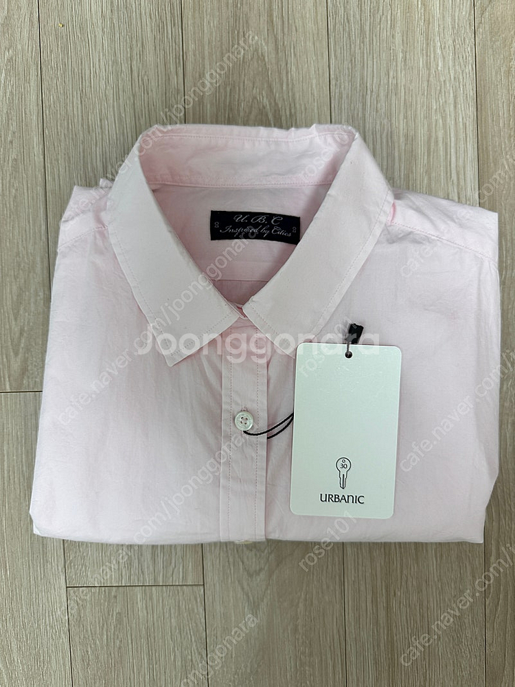 얼바닉30 알렌셔츠 핑크 새상품 판매합니다--1