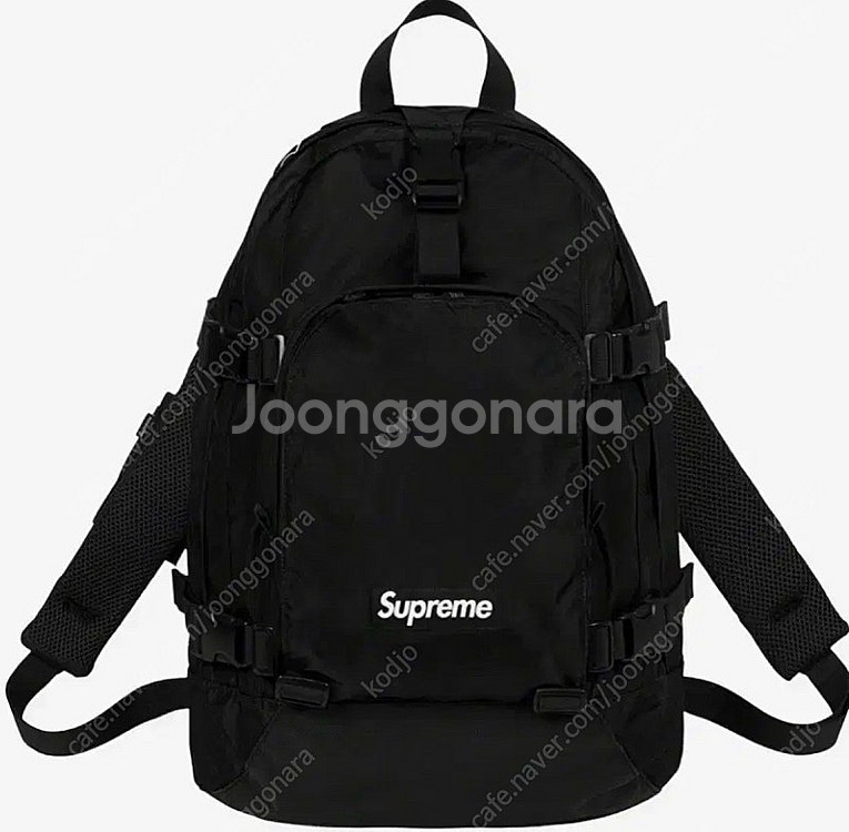 슈프림 19FW 코듀라 백팩 가방 블랙--0