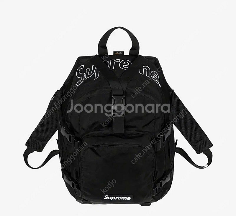 슈프림 19FW 코듀라 백팩 가방 블랙--1