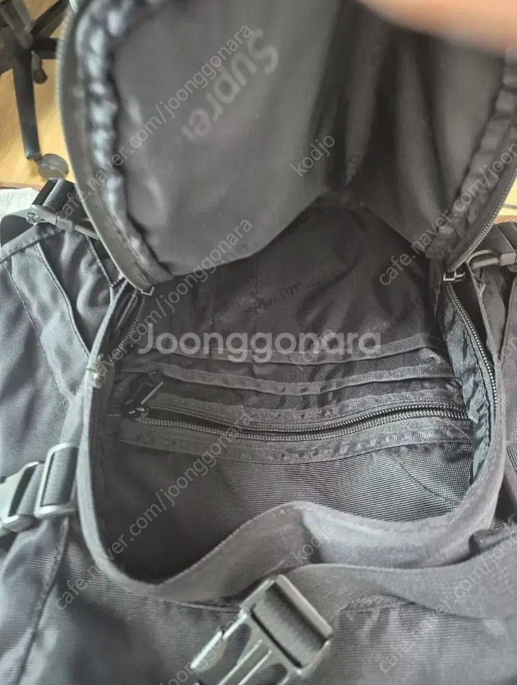 슈프림 19FW 코듀라 백팩 가방 블랙--4