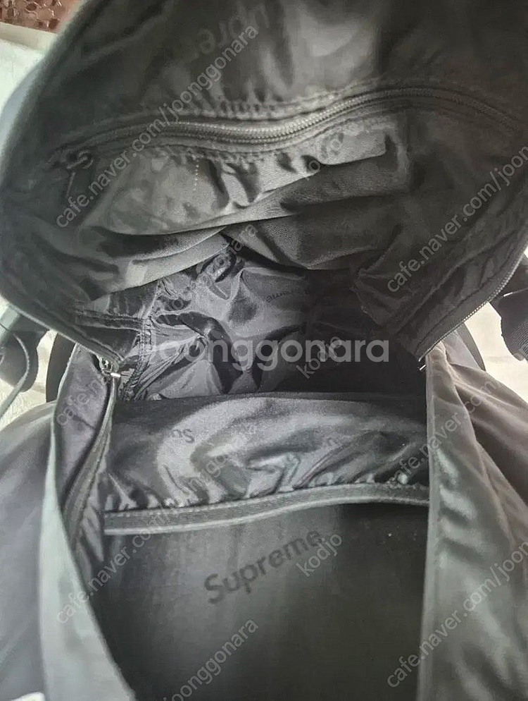 슈프림 19FW 코듀라 백팩 가방 블랙--5