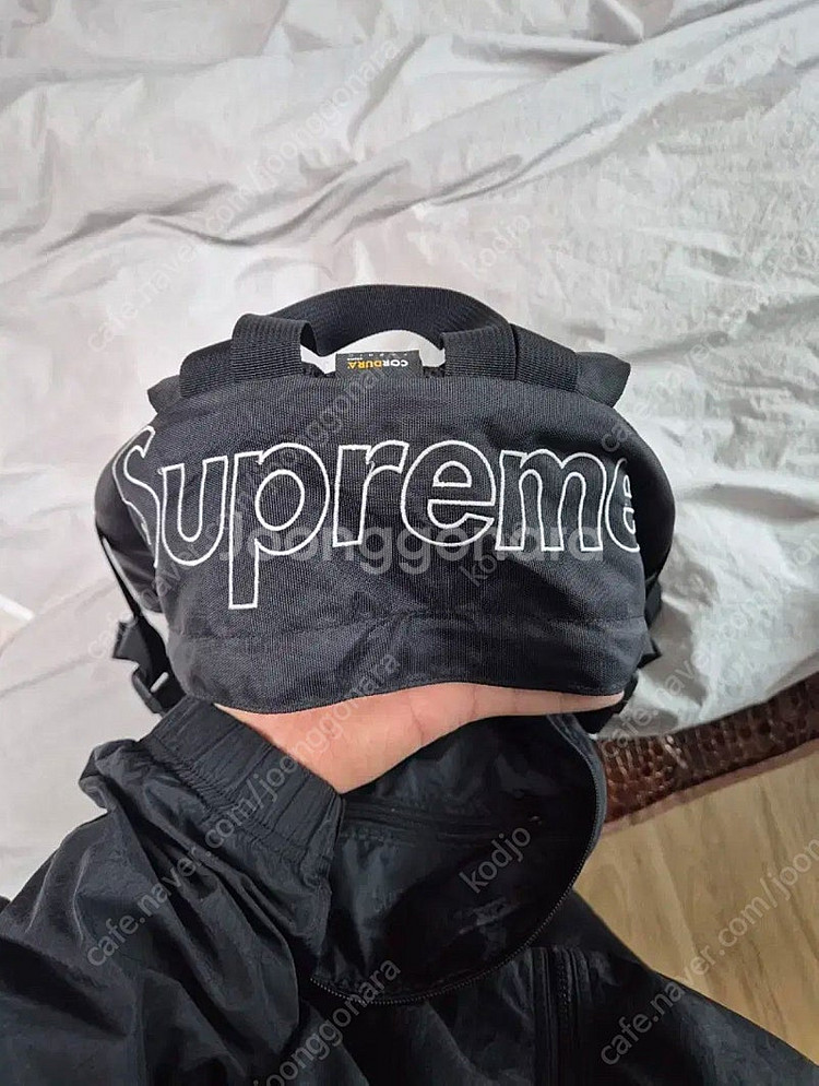 슈프림 19FW 코듀라 백팩 가방 블랙--6