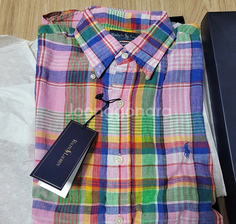 폴로랄프로렌 린넨 셔츠(새상품)--0
