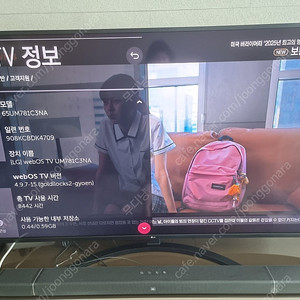 [판매] LG 65인치 TV 4K UHD (스탠드+벽걸이브라켓) - 60만