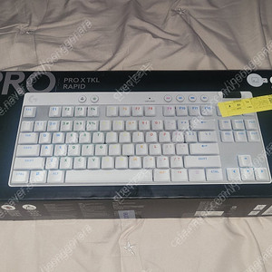 로지텍 g pro x tkl lightspeed 래피드트리거 화이트