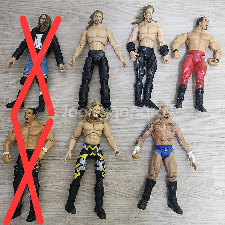고전 WWE 피규어들 저렴하게 대량 정리 합니다, 희귀...--1