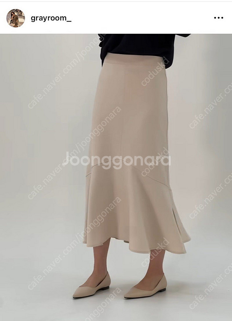 (새상품) 그레이룸 스틸레토 플랫 230--1