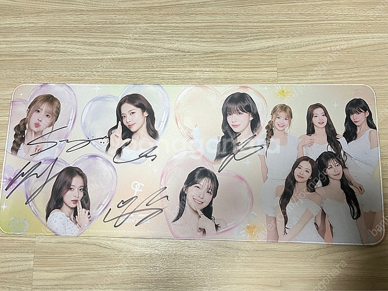 2025 프로미스나인 싸인 마우스패드 팔아요--0
