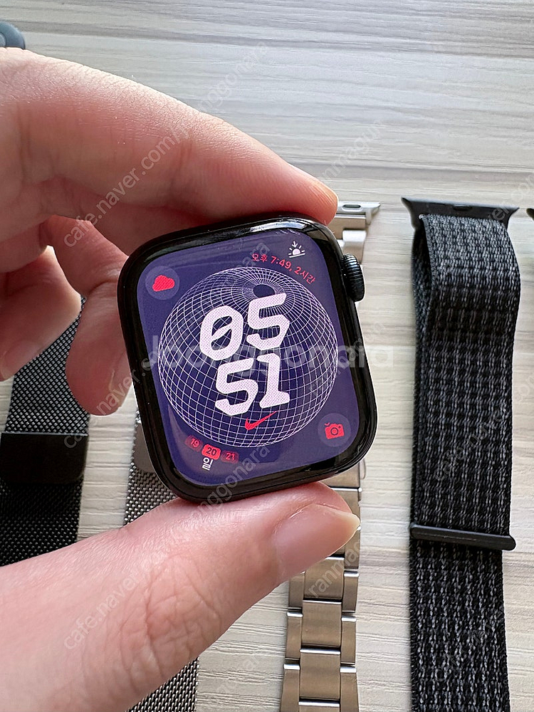 애플워치7 41mm 미드나이트 알루 미드스포츠밴드 gp...--0